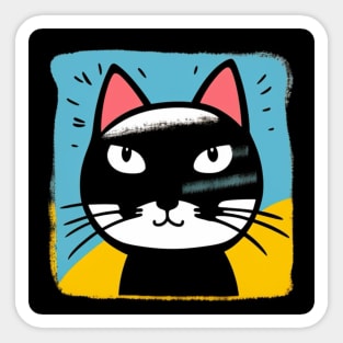 Cat Drawing Sticker